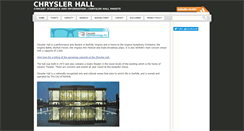 Desktop Screenshot of chryslerhall.org